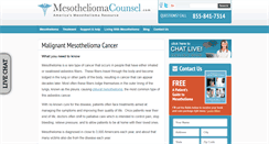 Desktop Screenshot of mesotheliomacounsel.com